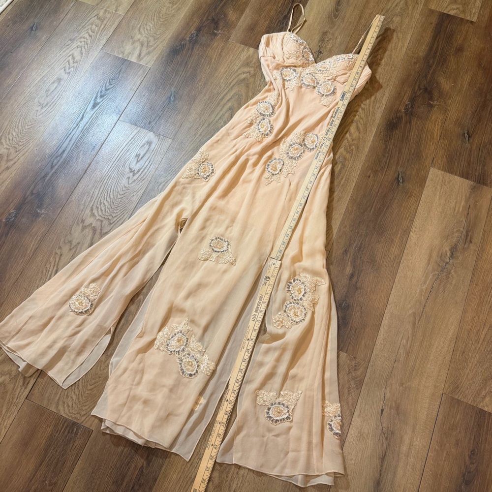 Vintage 100% Silk Beaded Dress Sue Wong Dress Y2K Fairy Prom Wedding Dress - Picture 10 of 14